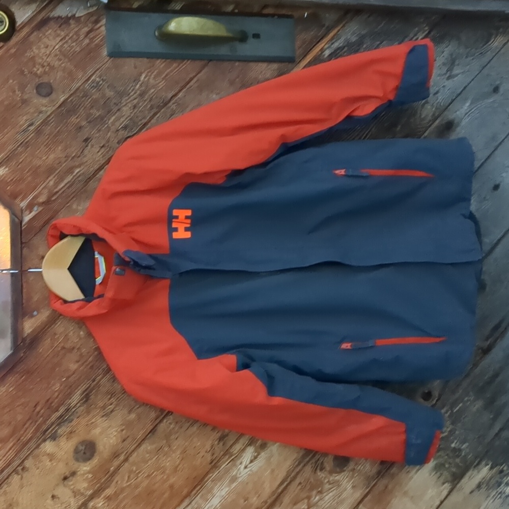 Helly Hansen jacket Winter Insulated Blue Orange 14